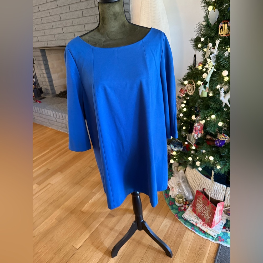 NWTO Lafayette 148 New York Glaze Blue Top/Short Short Dress XL